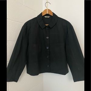 ALI GOLDEN CROPPED JACKET - BLACK NEVER WORN